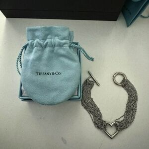 Tiffany & Co. Silver Mesh Heart Bracelet